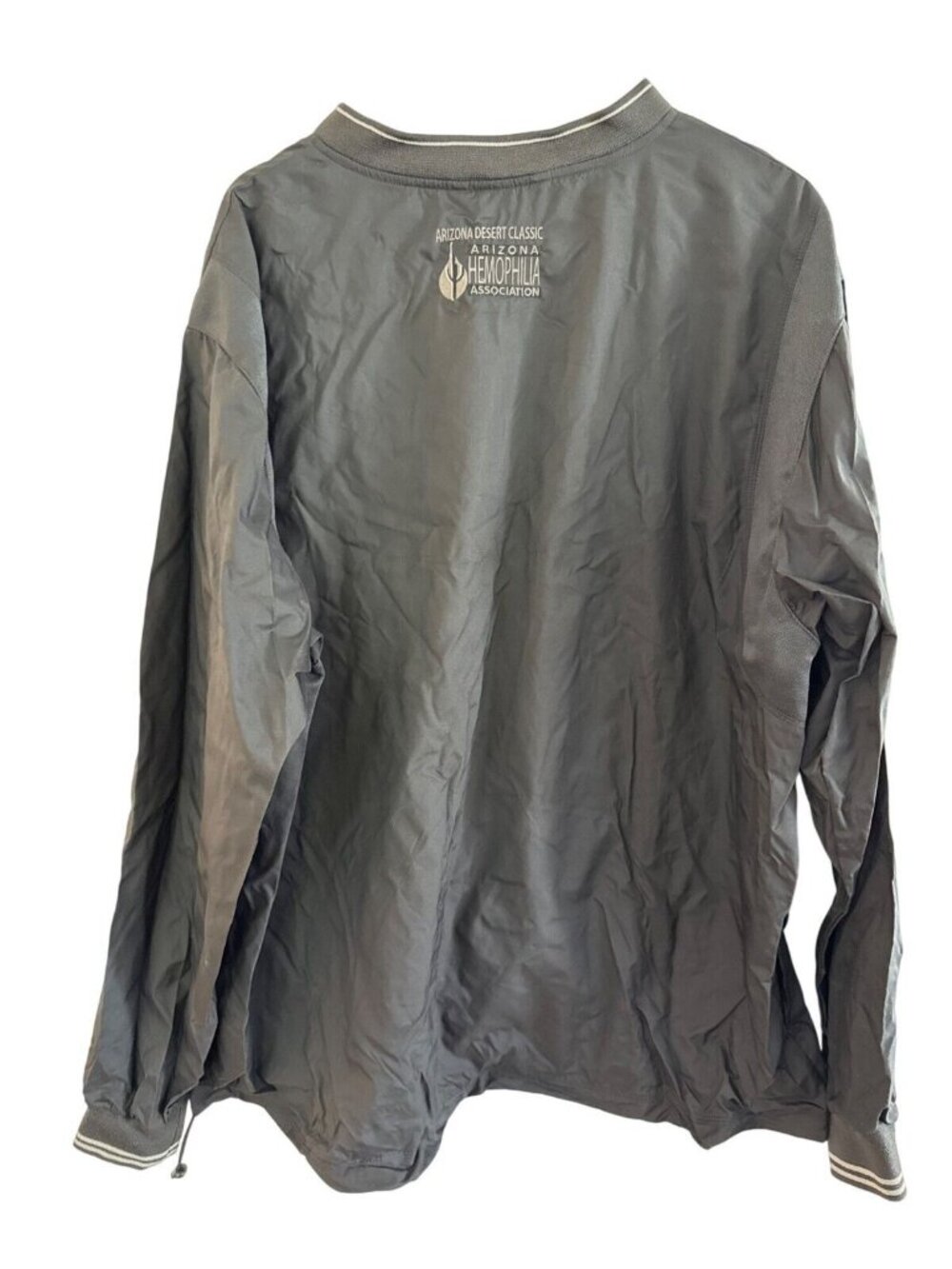 North End Mens XXL Gray  Windbreaker Jacket Arizona Hemophilia Association Deser